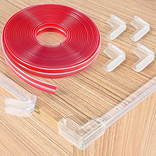 6M Paraspigoli Per Bambini, Preadesivo Para Spigoli Bimbi PVC Paraspigoli Muro Trasparenti Protezione Angolo Bambino Protezione Protezioni Angoli per Bambini per Tavoli, Cassetti, Scale
