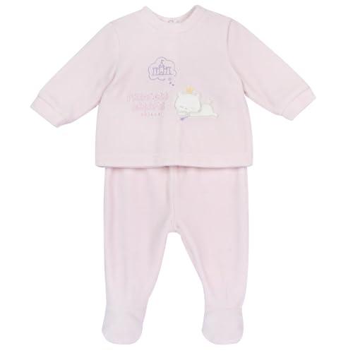 Chicco, Completo Neonata con Maglietta e Ghettine, in Morbida Ciniglia, Abbigliamento Bambina 0-24 Mesi, Designed in Italy