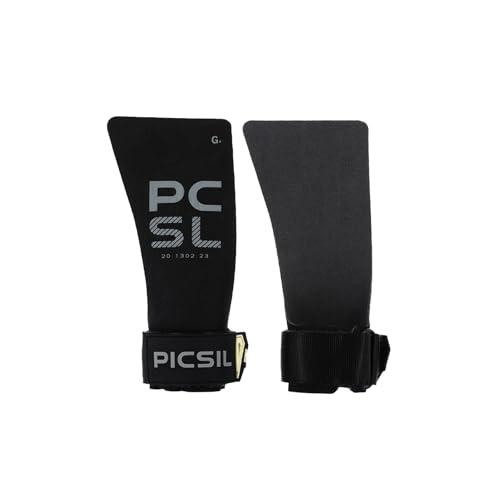PICSIL - Paracalli Heron, Grips per Protezione Mani, Uso Senza Magnesio, con Astuccio e Polsini, Ideale per WOD, Cross Training, Calistenics e Fitness (Moonless, G+)