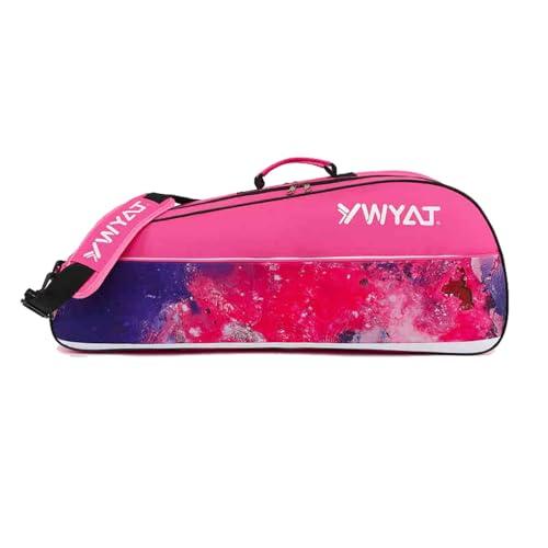 Wansiman Borsa per Racchette da Badminton,Borsa da Badminton per Esterni,Borsa Sportiva da Badminton,Scomparto per Scarpe Ventilato Separato,per Racchette da 3-6 Racchette da Badminton