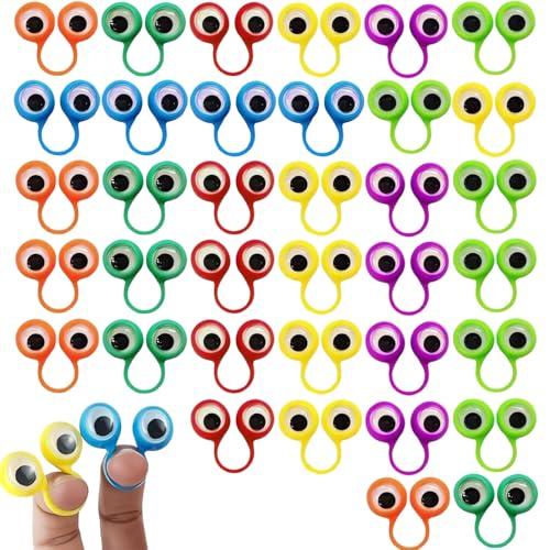 LONZIKP 30 pezzi giocattoli per le dita, burattini per le dita per feste di compleanno Halloween, giocattoli colorati per bambini (colorato)