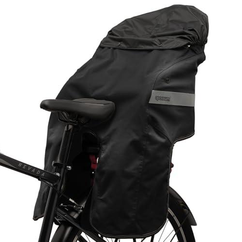 TAAC Opossum termoguscio Compatibile con seggiolini Posteriori da Bicicletta. Copertina Termica Bimbi dai 68 ai 104cm e dai 9 ai 22kg. Guscio Termico Universale. Antivento ed Impermeabile. Nero