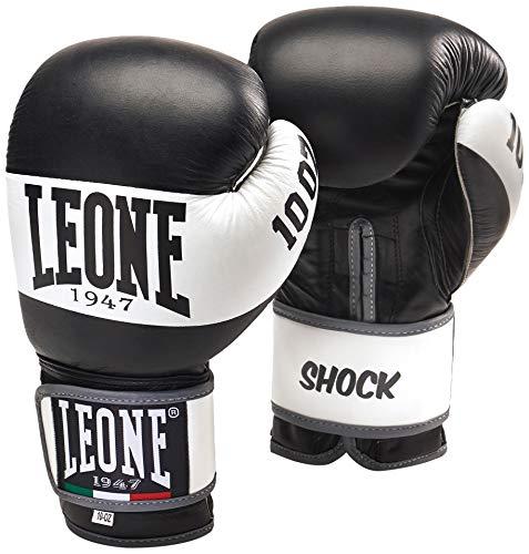LEONE 1947, Shock Guanti Boxe, Unisex - Adulto, Nero, 12 OZ, GN047