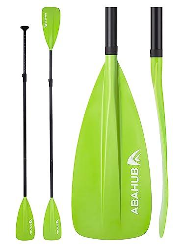 Abahub Pagaia SUP Alluminio Remi Paddle Stand Up Telescopico 173-213 cm per Tavola da Surf Canoa, Lama in Nylon di Plastica in Nero/Blu/Verde/Rosso/Arancione/Giallo