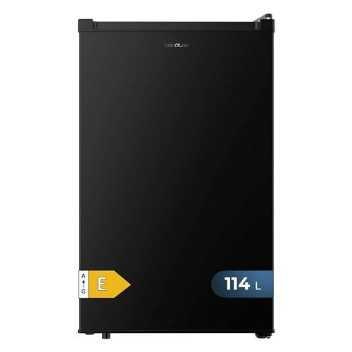 Cecotec Mini Frigorifero Bolero CoolMarket TT 114L Black. Capacità 114 L, Classe Energetica E, Porta Reversibile, Conservazione Ottimale, Luce LED, Controllo Meccanico, Humidity Box, Funzione Defrost