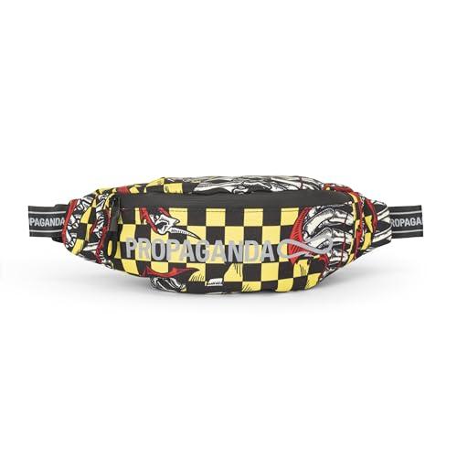 Franco Cosimo Panini PROPAGANDA - Marsupio Ufficiale Propaganda con Scomparto Principale e Tasca Piatta Posteriore, Chiusura a Zip e Cintura Regolabile, 34 x 14,5 x 9 cm, Stampa Reflective