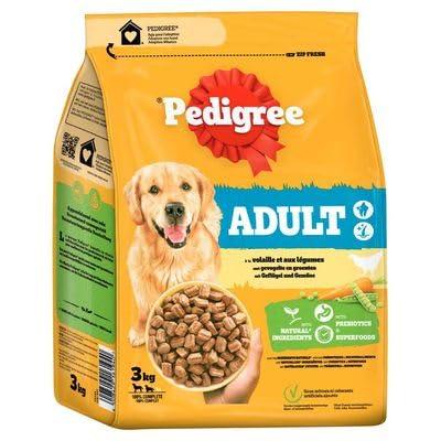 PEDIGREE Adult Crocchette al pollame e alle legumi per cani adulti sup10 kg 3 kg