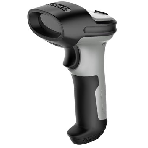 Inateck Lettore di Codici a Barre 1D 2D QR, Pistola Barcode Scanner Wireless con Batteria 2600mAh e Protezione Antishock 1.8m, Lettore Barcode per PC Computer Android iOS, con APP e SDK, BCST-72