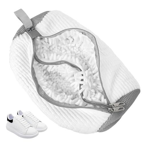 Sacchetti per Scarpe Lavanderia Sacchetto Lavatrice Scarpe Borse per Bucato con Cerniera e pulizia a 360° Della Lanugine Riutilizzabile Proteggi Scarpe e Lavatrice Pulizia Efficiente