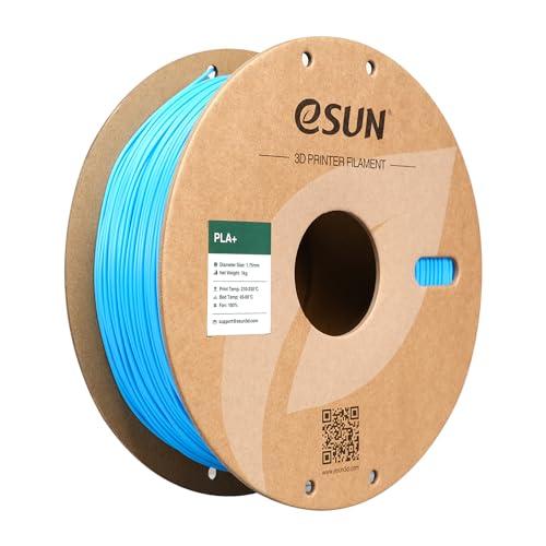 eSUN Filamento PLA+ 1.75mm, Filamento per Stampante 3D PLA Plus, Precisione Dimensionale +/- 0.03mm, Bobina da 1kg (2.2 libbre) Filamento per Stampa 3D per Stampanti 3D, Azzurro