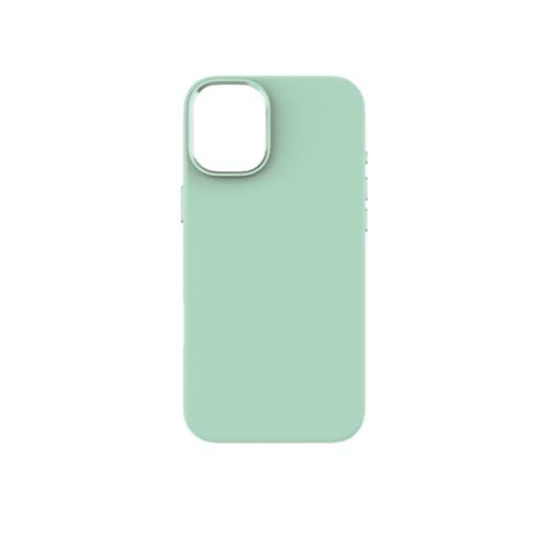 SOFT TOUCH cover in silicone per iPhone 16 Plus, MagSafe compatible - Mint