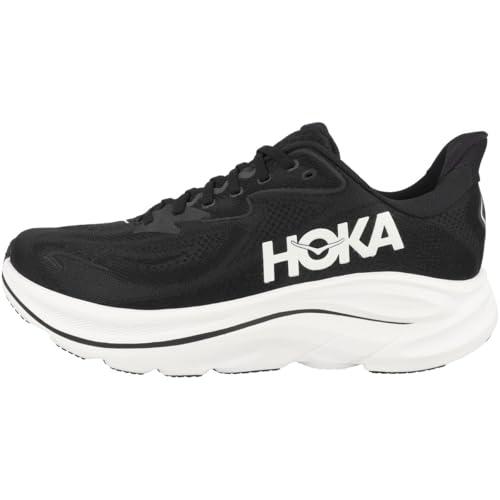 HOKA One One 1162030-BWHT Clifton 10 Black/White Men's Scarpe Taglia US 12
