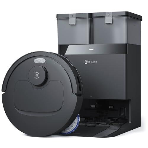 ECOVACS DEEBOT T30C OMNI Robot Aspirapolvere Lavapavimenti, 20000 Pa, ZeroTangle 3.0, Tecnologia TruEdge 2.0, Sistema di Lavaggio OZMO TURBO 2.0, Stazione All-in-one Migliorata, Nero