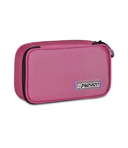Seven Astuccio Scuola Quick Case, Rosa, Freethink, Portapenne Completo Di Penne, Matite, Colori, Accessori Zaino, Elementari, Medie, Bambina Ragazza