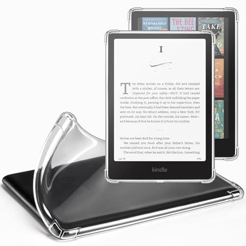 CoBak Clear Custodia Cover per Kindle Paperwhite da 7 pollici 2024 di 12a generazione e Kindle Colorsoft Signature Edition da 7