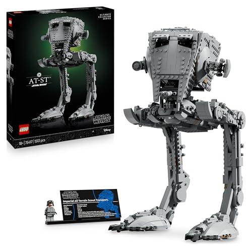 LEGO Star Wars 75417 Walker AT-ST - Set da Costruire per Adulti - Kit di Modellismo UCS da Esposizione con Minifigure e Targa Informativa - Regalo da Collezione per i Fan