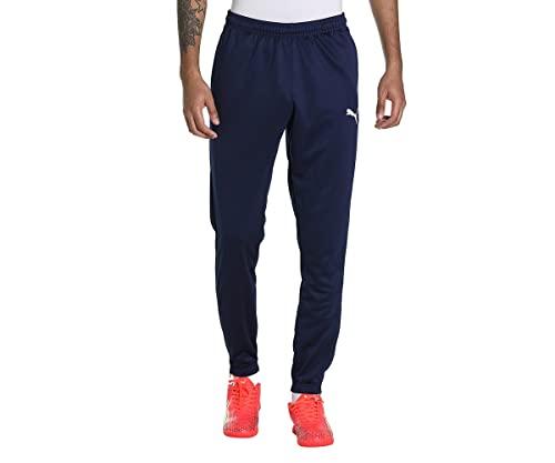 PUMA Teamrise Poly Training Pants, Pantaloni Sportivi Uomo, Peacoat/White, L