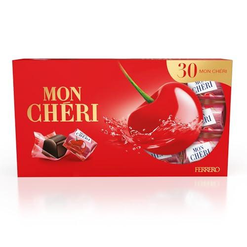 Mon Chéri - 30 Specialità al Cioccolato Fondente Con Ripeno al Liquore e Ciliegia, Senza Glutine, Idea Regalo, Confezione da 305 gr
