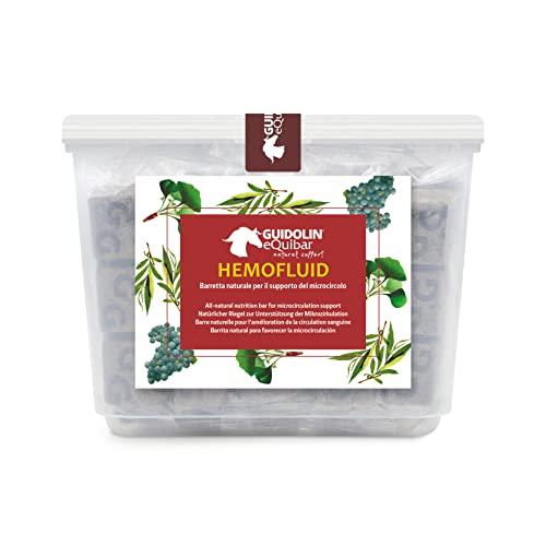Equibar Hemofluid: barretta naturale per il supporto del microcircolo del cavallo, gambe gonfie, dermatiti e punture d'insetto - 600 g