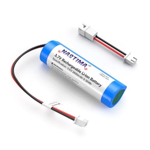 NASTIMA XH2.54/2P Plug 3,7V 2600mAh 9,36Wh Batteria Ricaricabile Agli Ioni di Litio per Elettronica fai da te, Amplificatori Vocali, Giocattoli RC, Illuminazione, con cavo di Conversione di Polarità