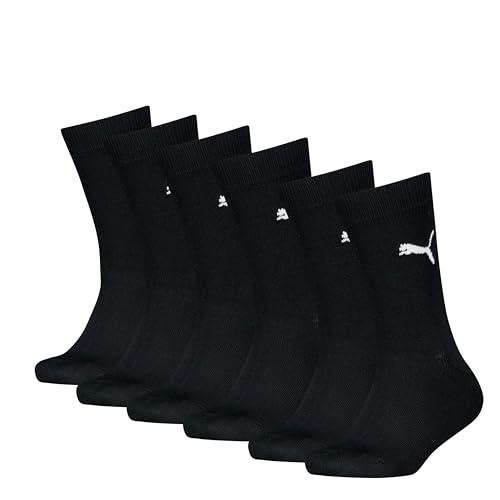 PUMA Easy Rider Junior 5p, Calzini Unisex - Bambini e ragazzi, Black - New, 35-38