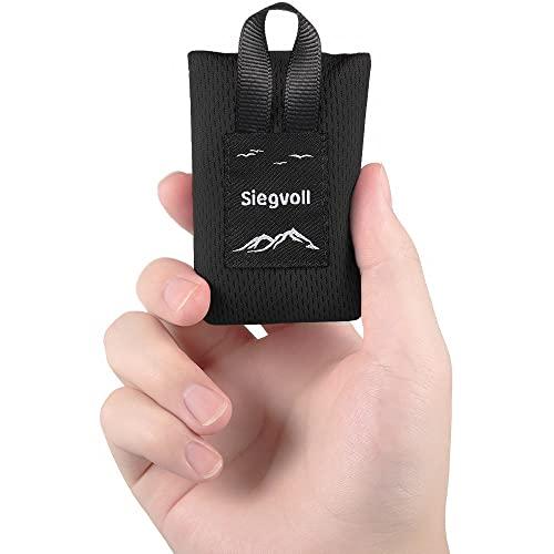 Siegvoll Mini Coperta da Spiaggia Portatile Tappetino da Picnic Pocket Portatile Coperta da Picnic Piccola Tappetino da Spiaggia per Campeggio, Trekking, Montagna, Viaggi, 70 x 110 cm (Grigio)