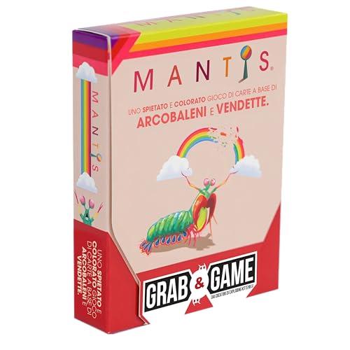 Asmodee: Mantis Grab & Game (Versione Tascabile), Gioco da Tavolo in Formato da Viaggio, 10+ Anni, 2-4 Giocatori, Edizione in Italiano