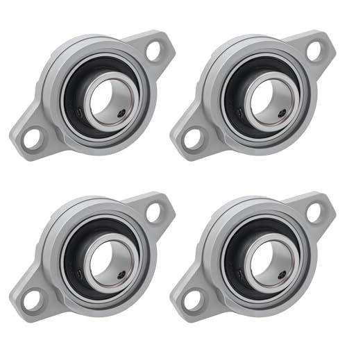 4Pcs Cuscinetto a Blocchetto di Cuscino Rhombic Flangia Cuscinetti Foro Autoallineanti Orizzontale Cuscino Blocchetto Cuscinetti (15mm Diametro Interno)