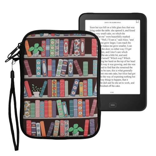 kwmobile Custodia Universale per eReader - Copertina in Neoprene Blu/Verde/Fucsia con Chiusura a Zip - Misura 17 x 12 x 2 cm - Astuccio portatablet