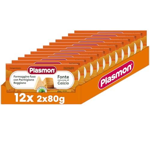 Plasmon Omogeneizzato Formaggino Fuso e Parmigiano Reggiano 24x80g