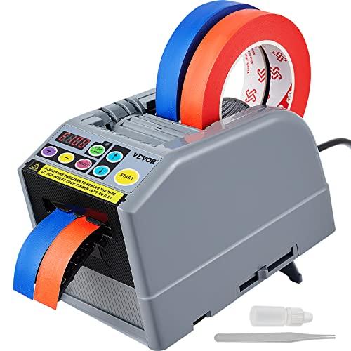 VEVOR Dispenser Automatico di Nastro Taglianastro Elettrico 25W Taglianastro Larghezza Nastro 6-60mm Lunghezza Nastro 5-999mm per Industrie, Uffici, Case, Negozi