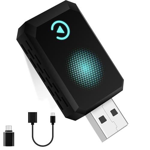 Adattatore CarPlay Wireless, Compatibile con A-pple CarPlay, Plug and Play, Type-C/USB, Adatto A Oltre 800 Veicoli (blu)
