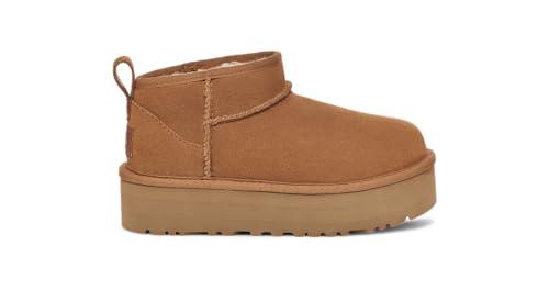 UGG Kids Classic Ultra Mini PLATF, Anfibi, Castano, 33.5 EU