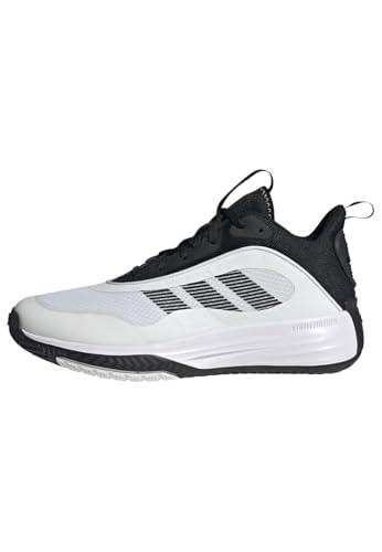 adidas Own The Game 3 Shoes, Scarpe da Basket Uomo, Cloud White/Core Black/Core Black, 43 1/3 EU