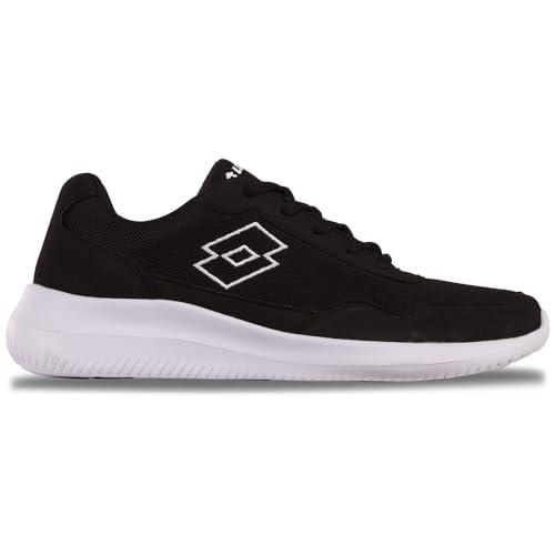Lotto Unisex Connect Sneaker, Black/White, 42 EU, Nero Bianco, 42 EU