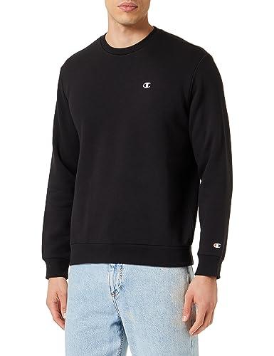 Champion Legacy Champion Basics - Powerblend Fleece Crewneck Felpa, Nero, XL Uomo FW23