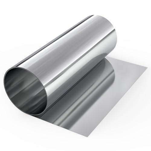 EFUTURETIME 304 Lamiera di Acciaio Inossidabile 0,2x200x1000mm per Progetto di Artigianato La Riparazione Del Macchinario Industriale, Protezione di Superficie, Attrezzatura Elettronica