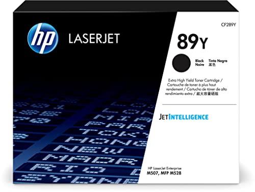HP 89Y CF289Y, Cartuccia Toner Originale da 20000 Pagine, Compatibile con le Stampanti LaserJet Enterprise M507 e MFP M528, Nero