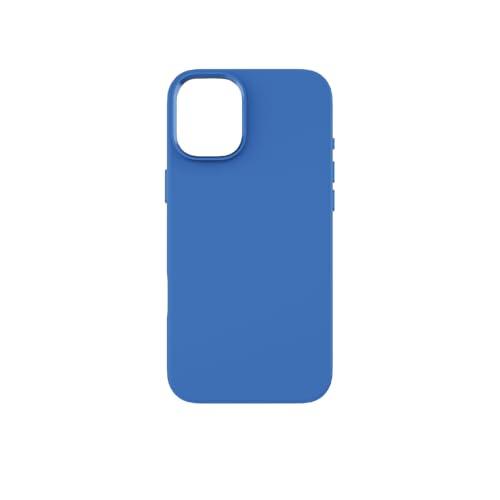 SOFT TOUCH cover in silicone per iPhone 16 Plus, MagSafe compatible - Blue