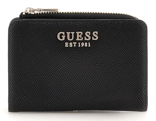 GUESS Laurel SLG Zip ARND Card Case, Portafogli Donna, Nero, Unica