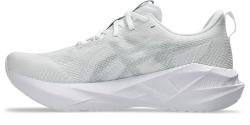 ASICS Sneaker Uomo Novablast 5, Bianco/Grigio Piemonte, 44 EU