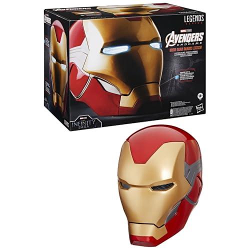 AVENGERS Hasbro Marvel Legends Series, Casco Elettronico Premium di Iron Man con Effetti Luminosi, Giochi di Halloween, Articolo per Roleplay, Ispirato al Film Endgame, dai 14 Anni in su