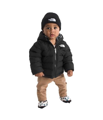 The North Face Reversible Perrito Giacca con Cappuccio, TNF Black/Smoked Pearl, 12 Mesi Unisex-Bimbi