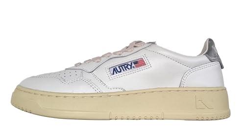 AUTRY Scarpe Sneakers in Pelle AULW LL05 Bianco Argento (36)