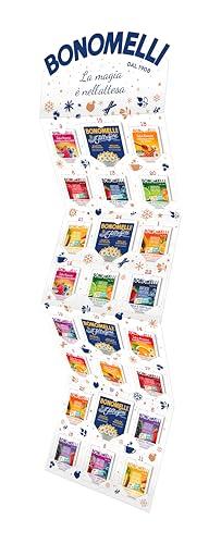 Bonomelli - Calendario dell'Avvento - 24 Bustine assortite: 14 Infusi Fruttosi, 4 Camomille Filtrofiore, 6 Infusi Armoniosi - Idea Regalo Originale per Natale e Benessere