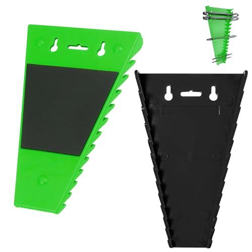 2 Pezzi Supporto Organizer Magnetico per Chiavi Inglesi, Pannello Porta Attrezzi da Parete, Porta Attrezzi, Porta Chiavi Inglesi, per la Memorizzazione di Metrica da per 5 mm a 27 mm