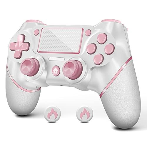 AceGamer Controller per Ps4, controller wireless per Ps4 con doppia vibrazione, jack per cuffie stereo, controllo di movimento a sei assi