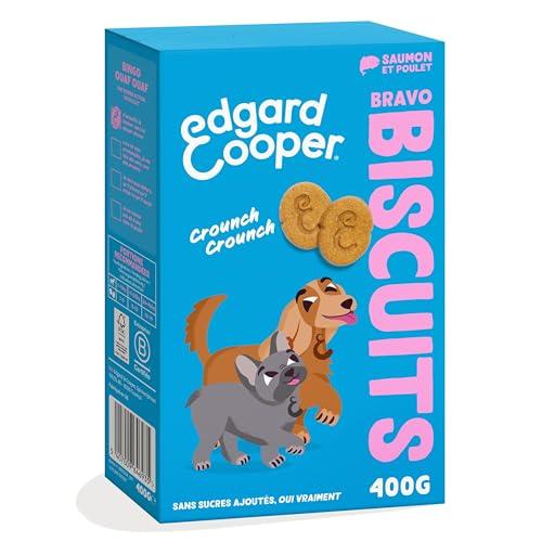 Edgard & Cooper Dolcetti per cani, biscotti proteici naturali per cani, adulti, senza cereali, confezione da 400 g x 1, salmone e pollo