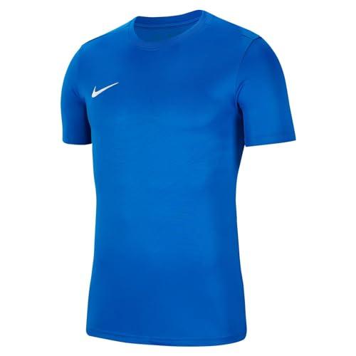Nike Df Park Vii, T Shirt Unisex Bambini, Royal Blue/White, Taglia unica