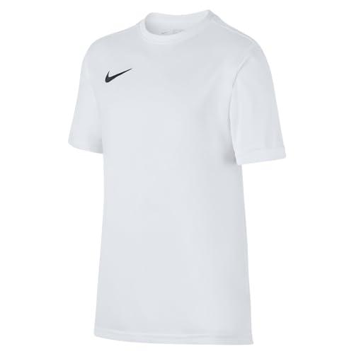 Nike Y Nk Dry Park VII JSY SS, T-Shirt Unisex Bambini, White/Black, S